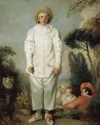 Jean antoine Watteau Pierrot oil painting
